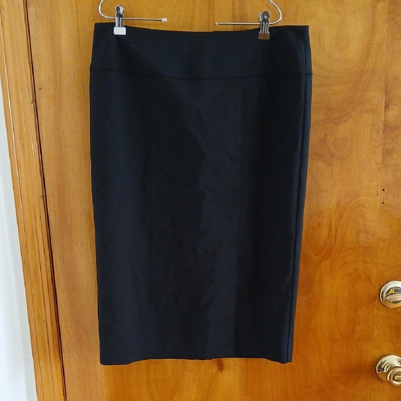 Long Tall Sally Black Pencil Skirt Knee-Length Workwear - Picture 1 of 4